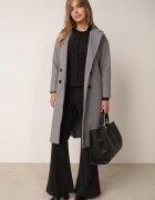 tricot station Palton Gri Dublu Cu cordon Vepha