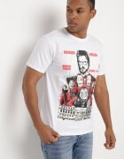  Tricou Alb Clasic din Bumbac cu Imprimeu Mare Gunelia