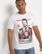  Tricou Alb Clasic din Bumbac cu Imprimeu Mare Gunelia