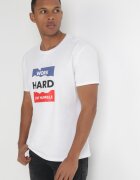  Tricou alb cu mânecă scurtă și imprimeu Evelon