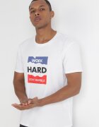  Tricou alb cu mânecă scurtă și imprimeu Evelon