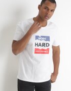  Tricou alb cu mânecă scurtă și imprimeu Evelon