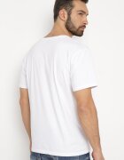  Tricou alb de bumbac cu imprimeu decorativ pe partea din față Ulitiama