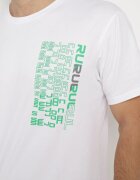  Tricou alb de bumbac cu imprimeu decorativ pe partea din față Ulitiama