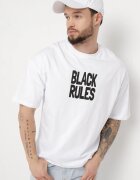  Tricou Alb de bumbac cu imprimeu pe ambele părți Daven