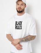  Tricou Alb de bumbac cu imprimeu pe ambele părți Daven