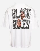  Tricou Alb de bumbac cu imprimeu pe ambele părți Daven