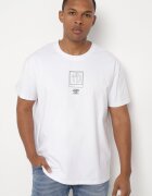  Tricou alb de bumbac cu mânecă scurtă și imprimeu Nobalia