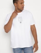  Tricou alb de bumbac cu mânecă scurtă și imprimeu Nobalia
