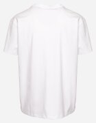  Tricou alb de bumbac cu mânecă scurtă și imprimeu Nobalia