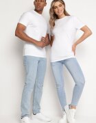  Tricou Alb din Bumbac cu Croială Clasică Xloette