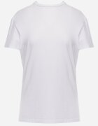  Tricou Alb din Bumbac cu Croială Clasică Xloette