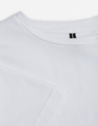  Tricou Alb din Bumbac cu Croială Clasică Xloette