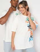  Tricou Alb din Bumbac Cu Imprimeu Halconie