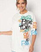  Tricou Alb din Bumbac Cu Imprimeu Halconie
