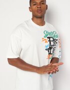 Tricou Alb din Bumbac Cu Imprimeu Halconie