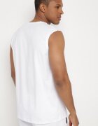  Tricou alb din bumbac fără mâneci cu imprimeu Acacilla