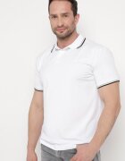  Tricou Alb tip Polo cu nasturi Timarie
