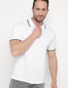  Tricou Alb tip Polo cu nasturi Timarie