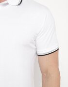  Tricou Alb tip Polo cu nasturi Timarie