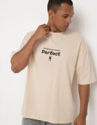  Tricou Bej de bumbac cu Mânecă Scurtă Decorat cu Imprimeuri Citara