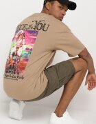  Tricou Bej închis din Bumbac Decorat cu Aplicații Ranessa