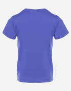  Tricou Bleumarin din Bumbac cu Mânecă Scurtă Decorat cu Aplicație Lumubia