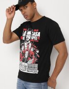  Tricou Clasic Negru din Bumbac cu Imprimeu Mare Gunelia