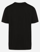  Tricou Clasic Negru din Bumbac cu Imprimeu Mare Gunelia
