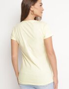  Tricou Galben Din Bumbac Cu Imprimeu și Sclipici Kruita
