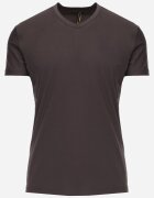  Tricou gri închis din bumbac cu decolteu în V Rionisse