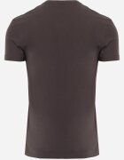  Tricou gri închis din bumbac cu decolteu în V Rionisse