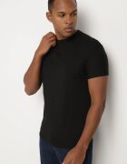  Tricou Negru de bumbac cu croi clasic Xloette