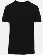  Tricou Negru de bumbac cu croi clasic Xloette