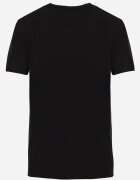  Tricou Negru de bumbac cu croi clasic Xloette