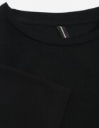 Tricou Negru de bumbac cu croi clasic Xloette