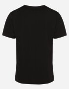  Tricou Negru de Bumbac cu Mânecă scurtă și Imprimeu decorativ Branessa