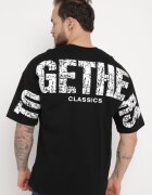  Tricou Negru din bumbac cu imprimeu Anfria