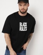 Tricou Negru din bumbac cu Imprimeu pe Ambele Părți Daven