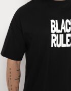  Tricou Negru din bumbac cu Imprimeu pe Ambele Părți Daven