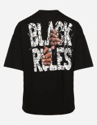  Tricou Negru din bumbac cu Imprimeu pe Ambele Părți Daven