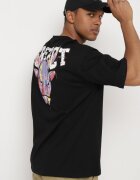  Tricou Negru Din bumbac cu mânecă scurtă Decorat cu imprimeuri Citara
