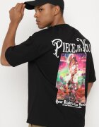  Tricou Negru din Bumbac Decorat cu Aplicații Ranessa