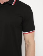  Tricou Negru stil Polo cu Nasturi Timarie