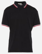  Tricou Negru stil Polo cu Nasturi Timarie