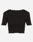  Tricou Negru Striat din bumbac Adlesa