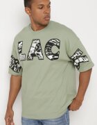  Tricou Verde Deschis din Bumbac cu Imprimeu Decorativ Sanestia