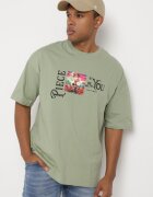  Tricou Verde deschis din bumbac decorat cu aplicații Ranessa