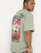  Tricou Verde deschis din bumbac decorat cu aplicații Ranessa