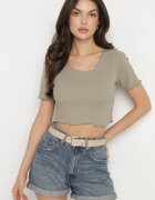  Tricou Verde închis Reiat din bumbac Adlesa